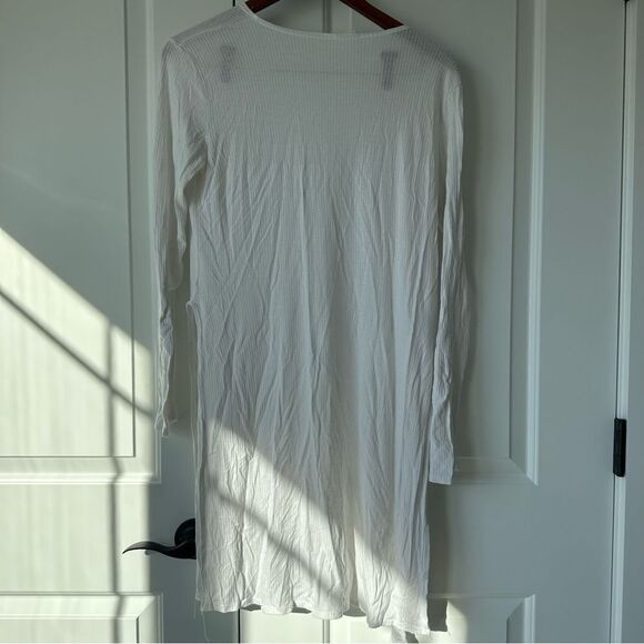 Olivia Rae Lightweight White Longline Cardigan - Picture 3 of 4